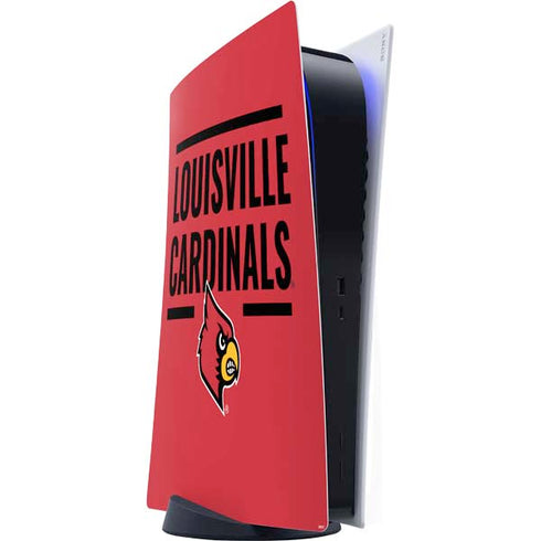 University of Louisville Cardinals Striped PlayStation PS5 Skins